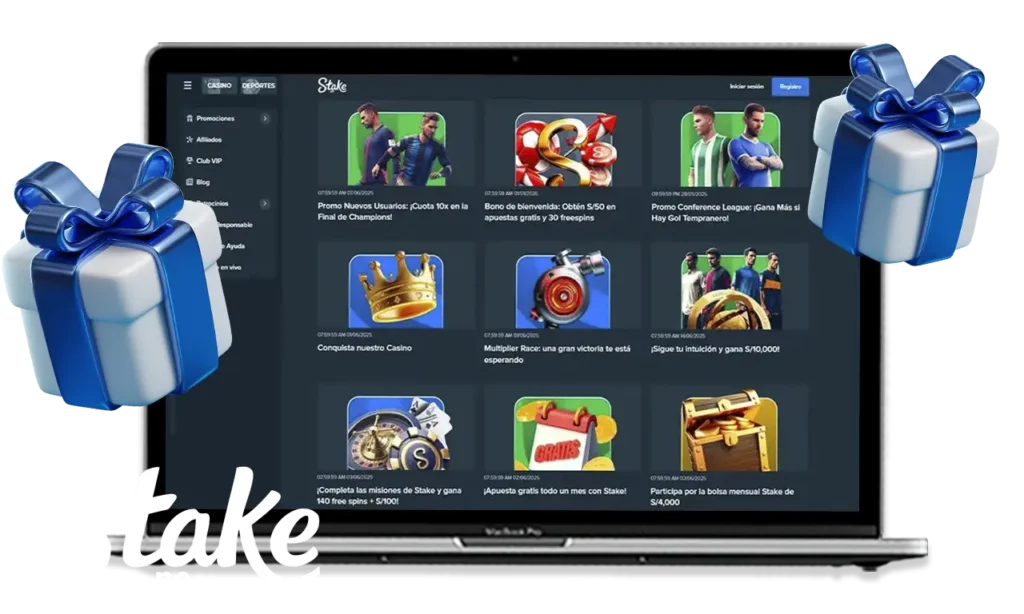 Bonificaciones y promociones Stake
