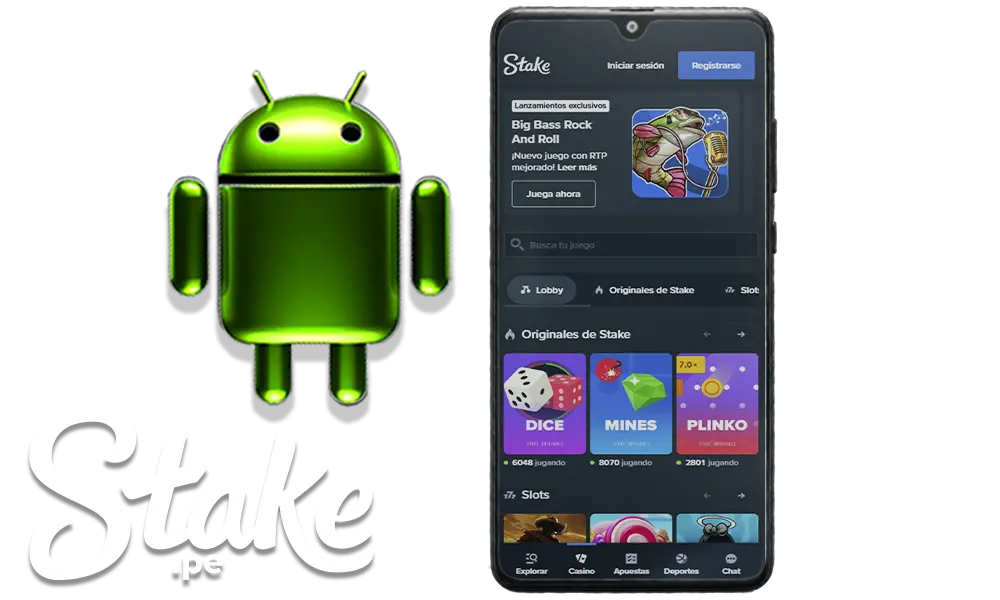 Aplicación móvil Stake para Android