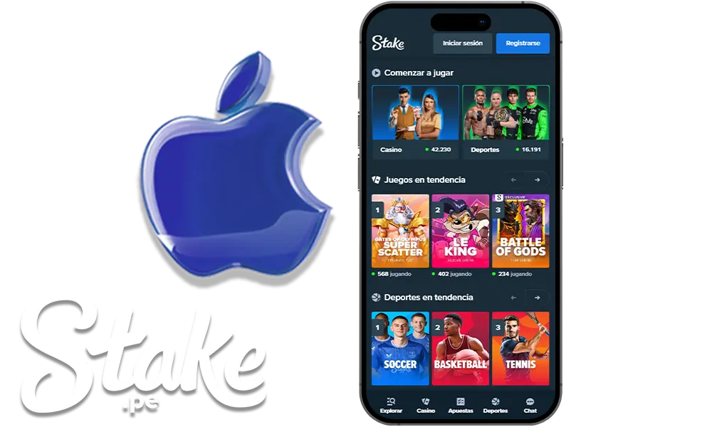 Aplicación móvil Stake para iOS